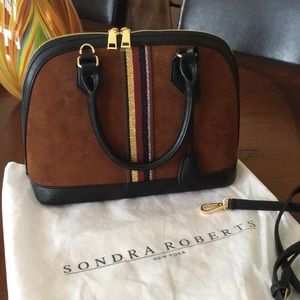 Sondra Roberts suede bag